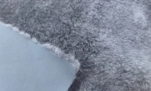 Four-sided elastic composite arctic velvet